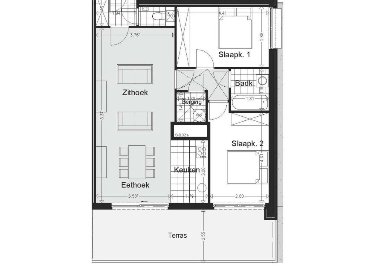 Shs Homes-Luxe Highrise, 2 Bedrooms, Kitchen, Free Parking, Stunning View, Large Tarrasse, Workspace Хаселт Екстериор снимка